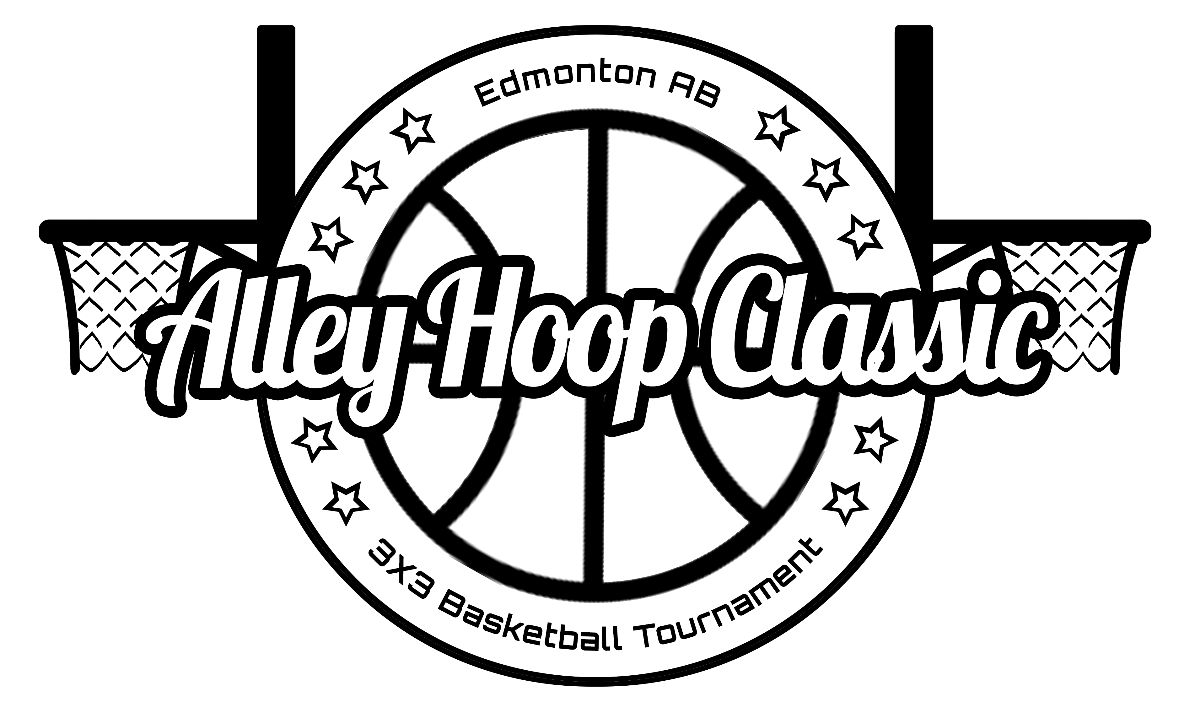 Alley Hoop Classic Logo - Clear And Net outline