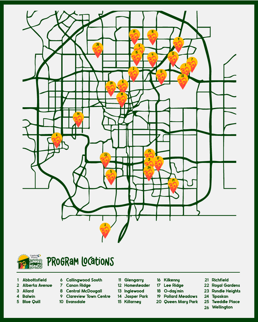 Capital Power Summer Legends Program Vertical Map